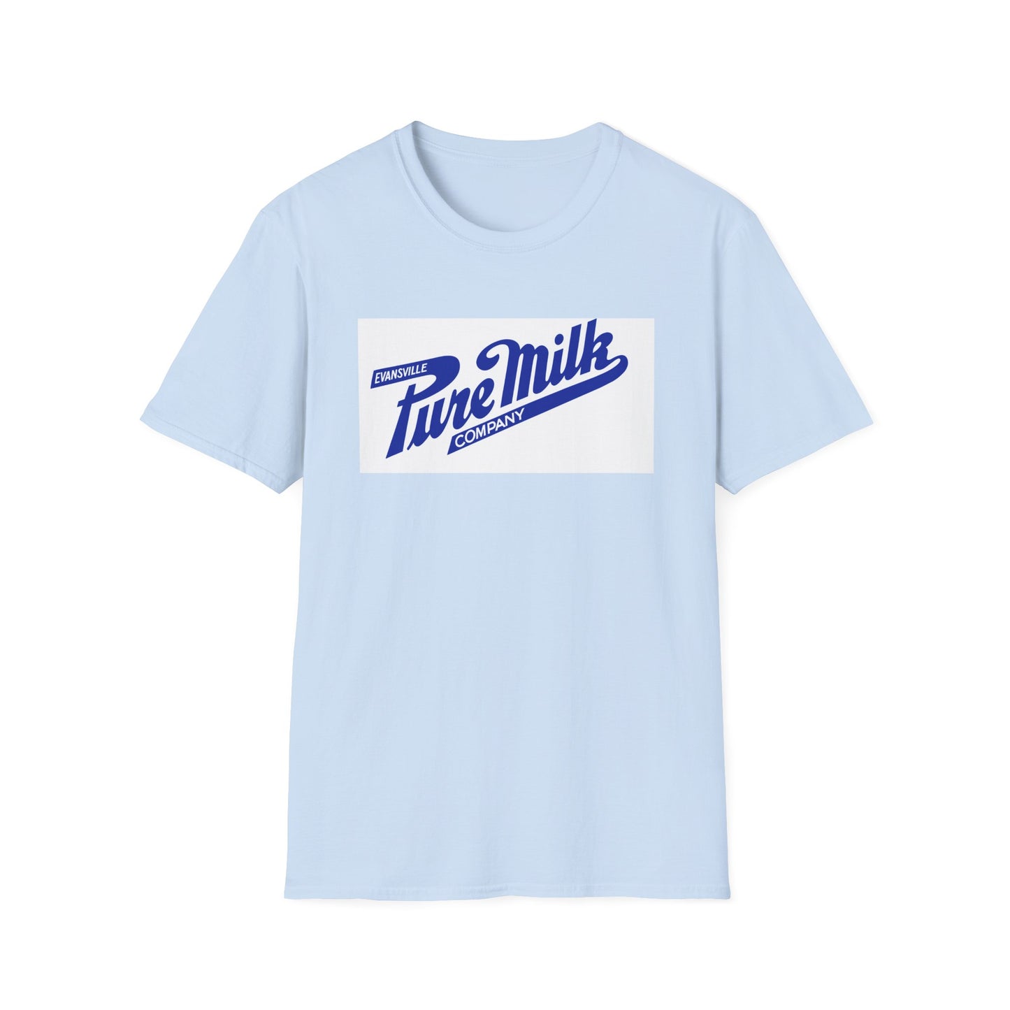 Pure Milk Company Retro Tee — Vintage Evansville Dairy Logo T-Shirt