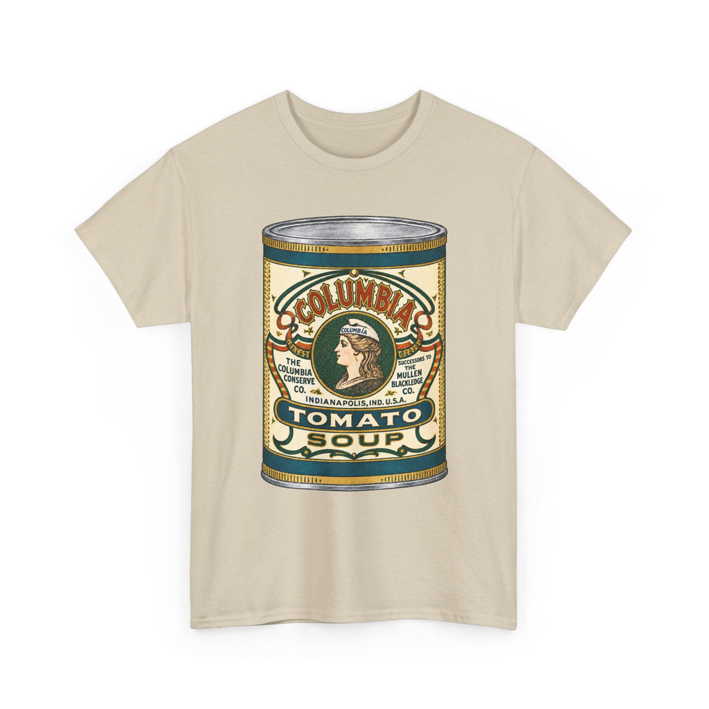 Columbia Tomato Soup Can T-Shirt…Indianapolis 1904 Ad