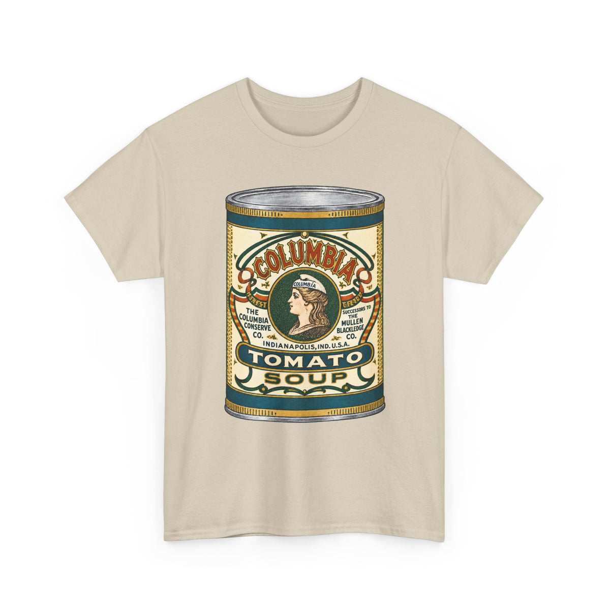 Columbia Tomato Soup Can T-Shirt…Indianapolis 1904 Ad