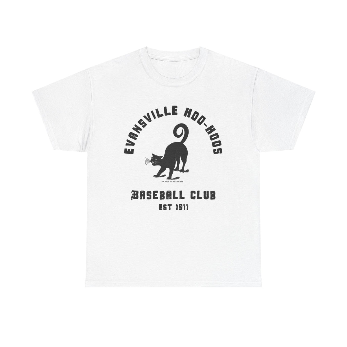 Evansville Hoo-Hoos 1911 Vintage Cat Baseball Tee