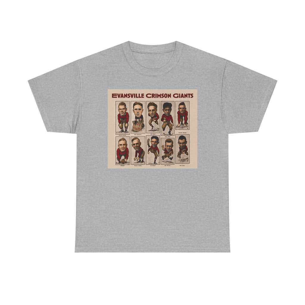 Evansville Crimson Giants Vintage Football Player Card Tee