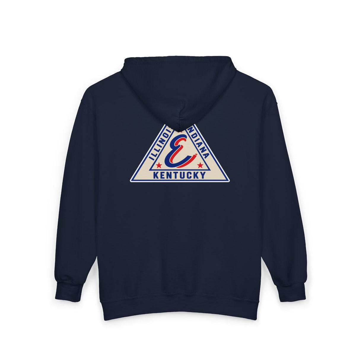 Evansville Triplets Full-Zip Hoodie — Vintage Script Team Jacket