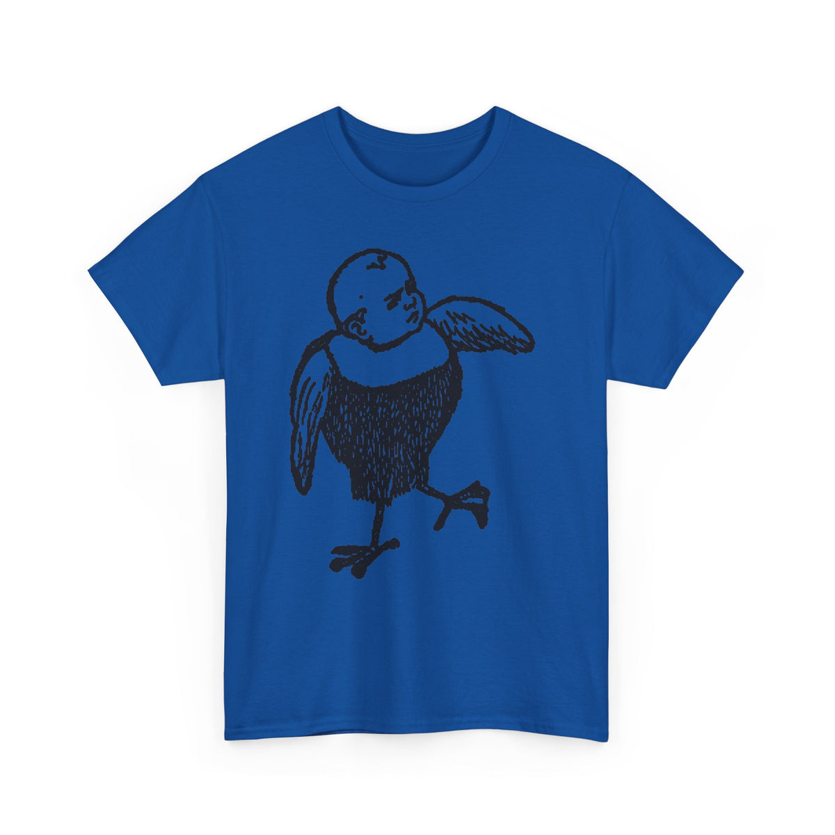 Bobby Hill Bird Monster Shirt 1900 Ad — Vintage Black Ink Bird Illustration Tee