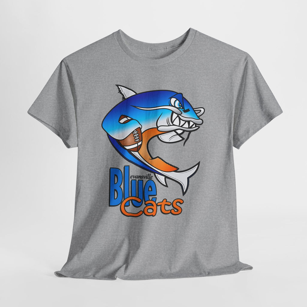 Evansville Blue Cats Shark Mascot T-Shirt
