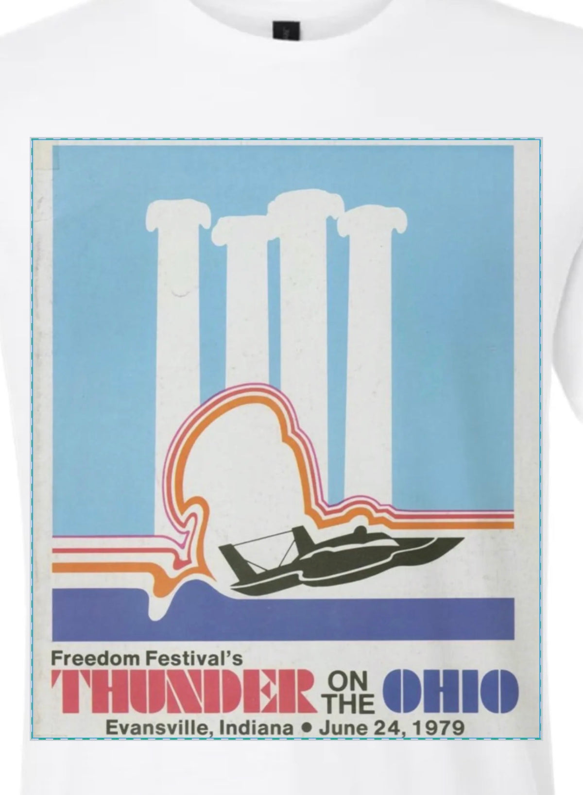 Thunder on the Ohio — Retro 1979 Hydroplane Race T-Shirt
