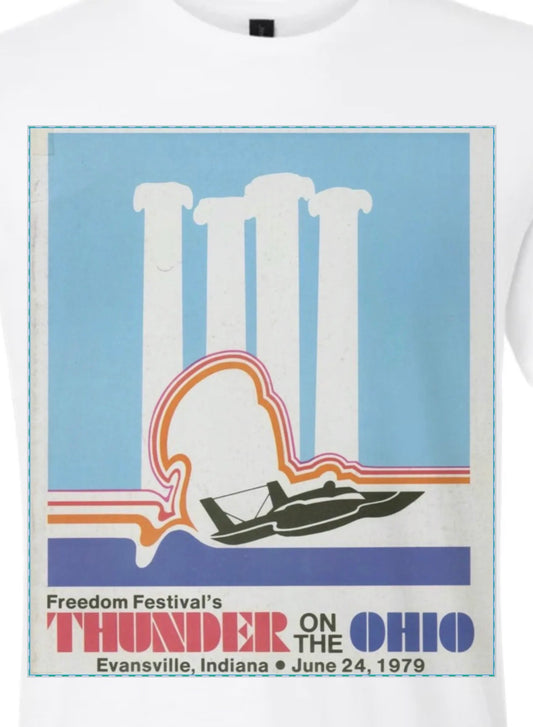 Thunder on the Ohio — Retro 1979 Hydroplane Race T-Shirt