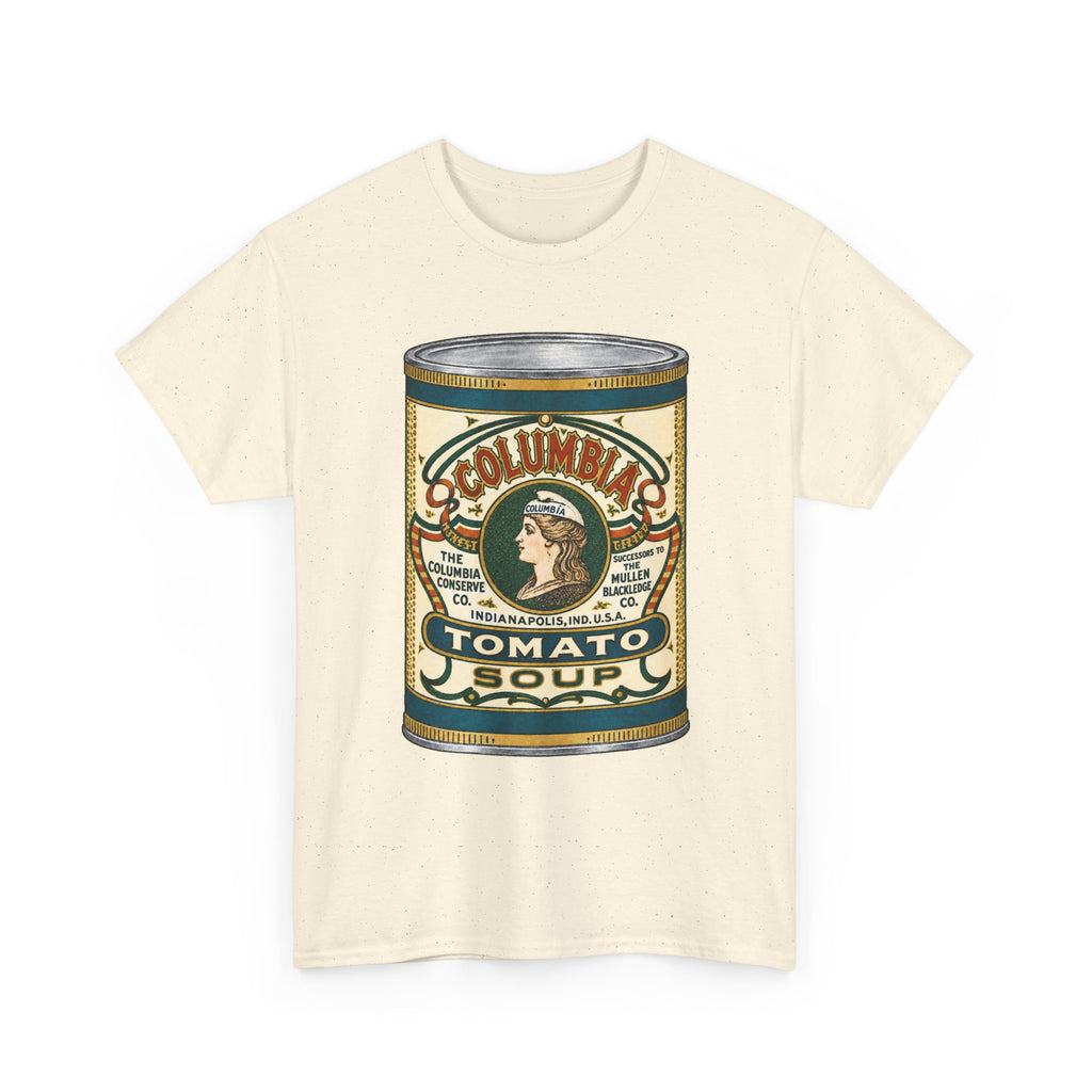 Columbia Tomato Soup Can T-Shirt…Indianapolis 1904 Ad