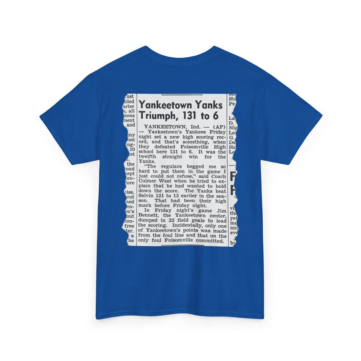 Yankeetown Yanks High School Basketball T-Shirt