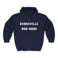 Evansville Hoo-Hoos 1911 Logo Full‑Zip Hoodie — Retro Baseball Club Logo