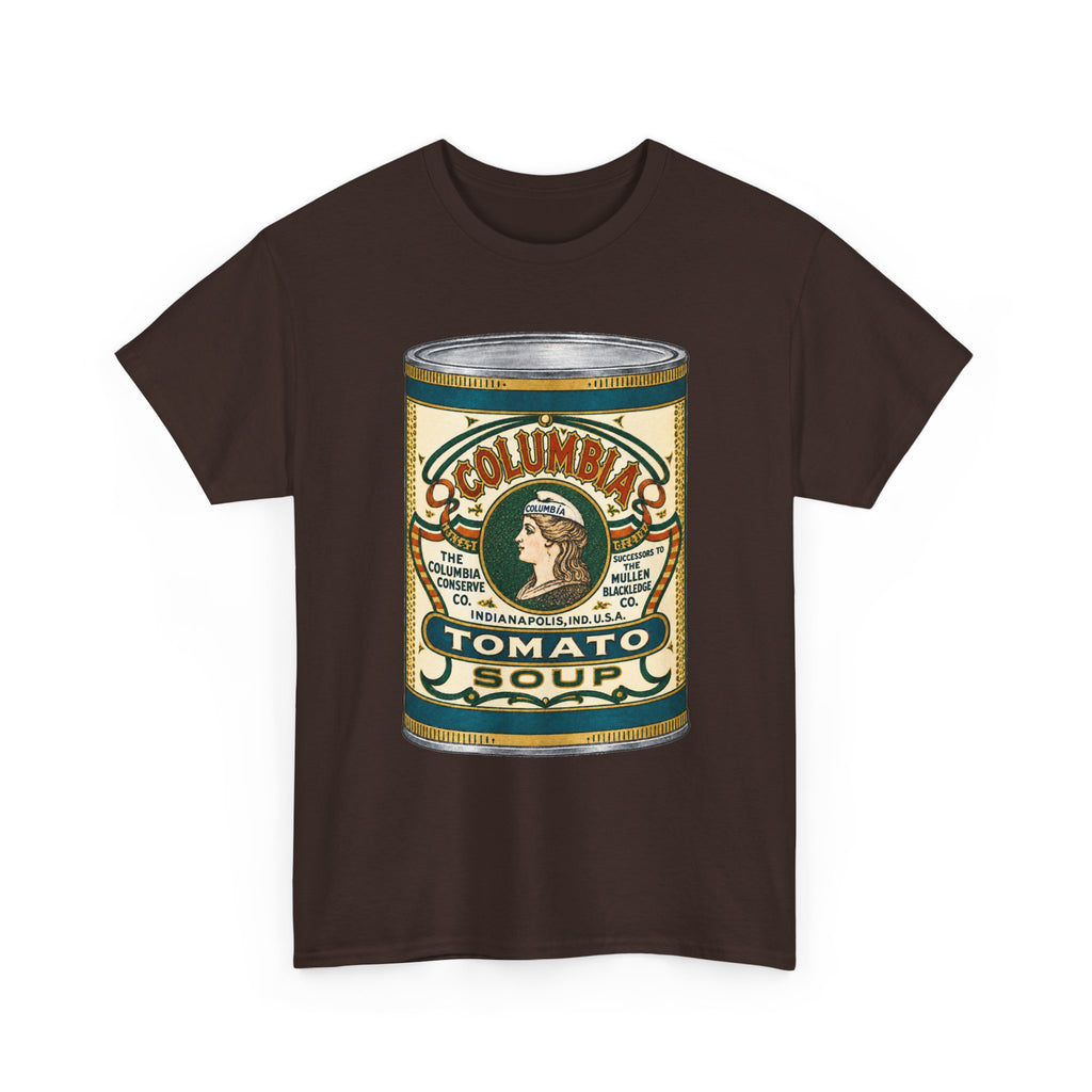 Columbia Tomato Soup Can T-Shirt…Indianapolis 1904 Ad