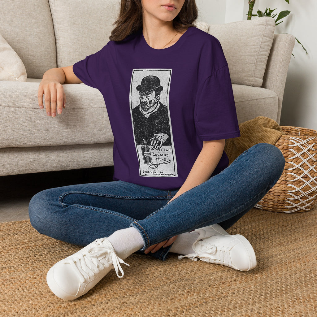 Vintage 'A Typical Cocaine Fiend' Newspaper Cartoon T-Shirt