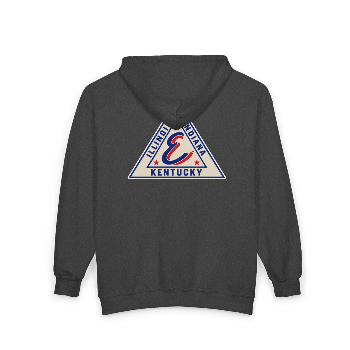 Evansville Triplets Full-Zip Hoodie — Vintage Script Team Jacket