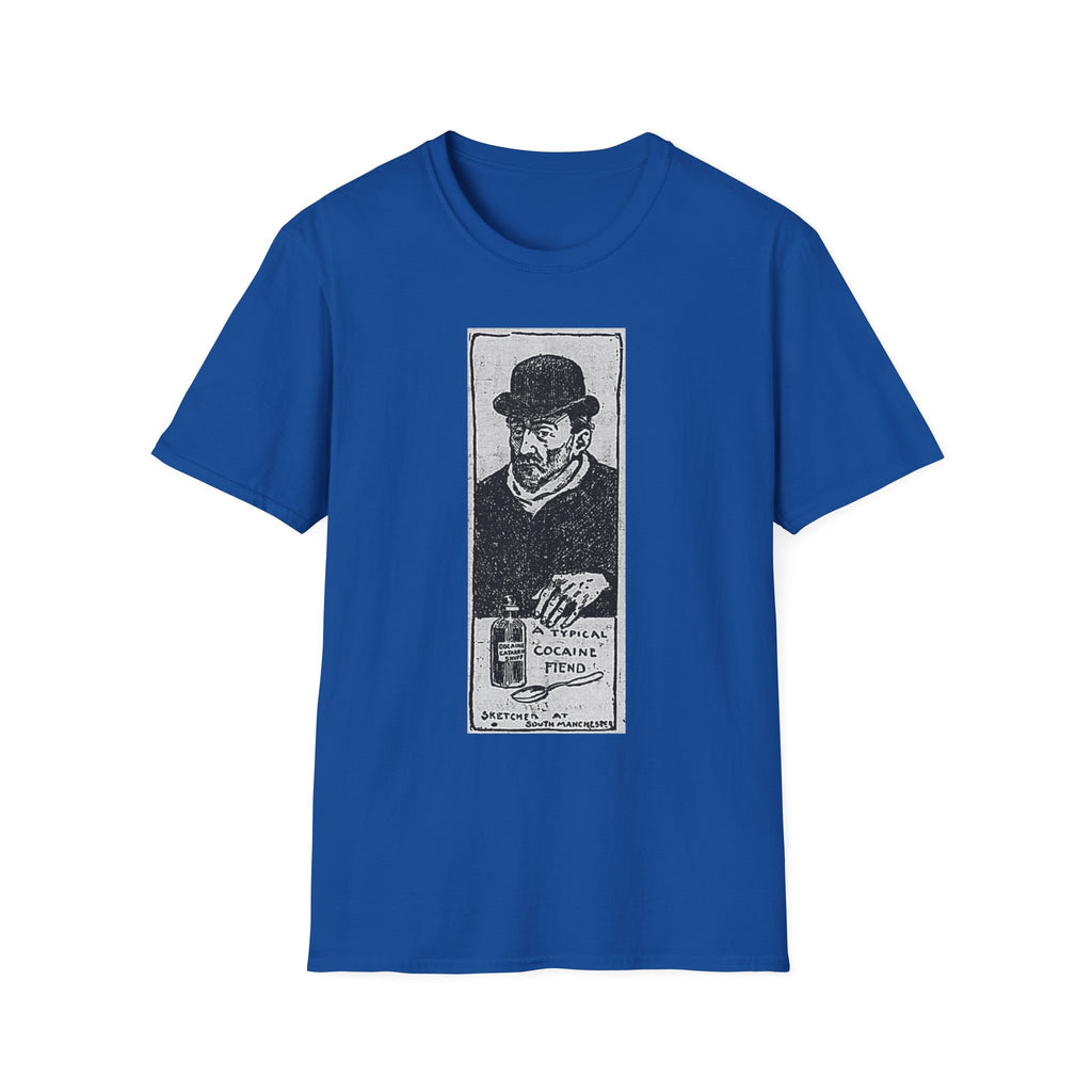 Vintage 'A Typical Cocaine Fiend' Newspaper Cartoon T-Shirt
