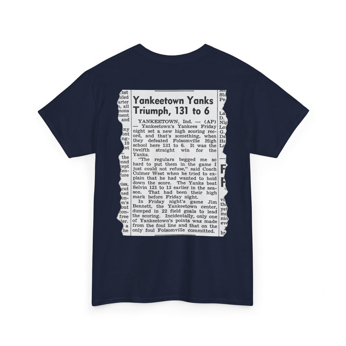 Yankeetown Yanks High School Basketball T-Shirt