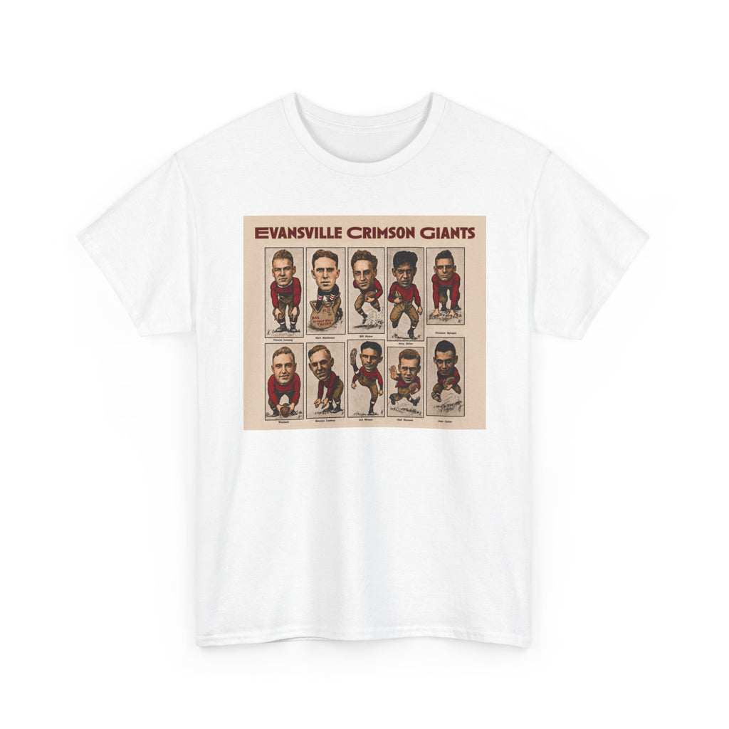 Evansville Crimson Giants Vintage Football Player Card Tee