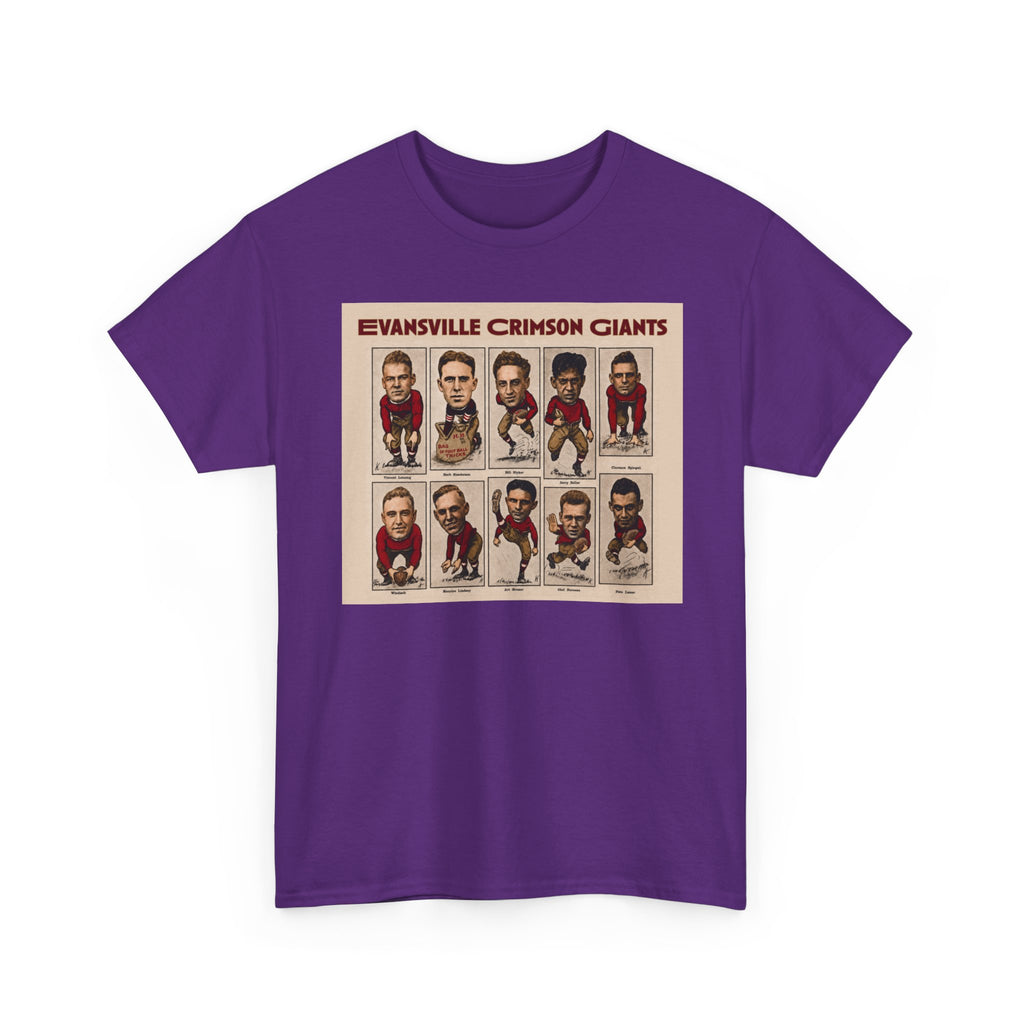 Evansville Crimson Giants Vintage Football Player Card Tee