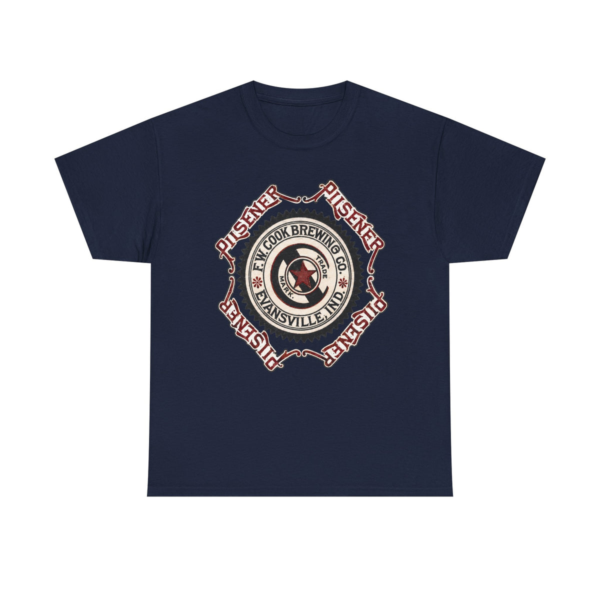 Cook Brewery 1889 Logo Tee — Evansville Beer T‑Shirt