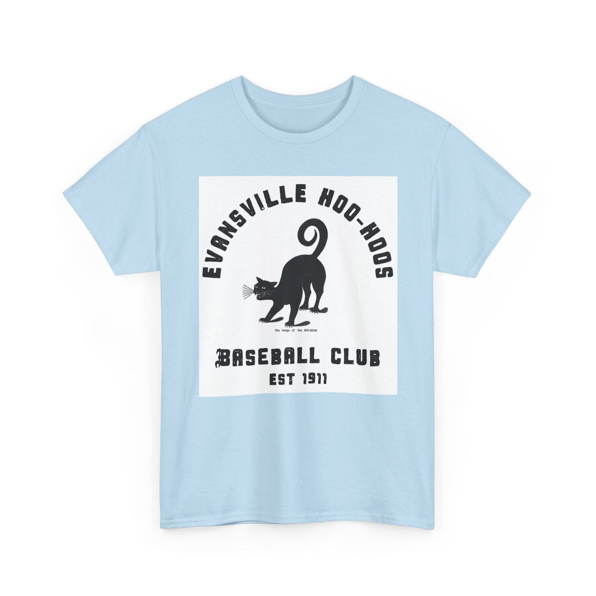 Evansville Hoo-Hoos 1911 Vintage Cat Baseball Tee