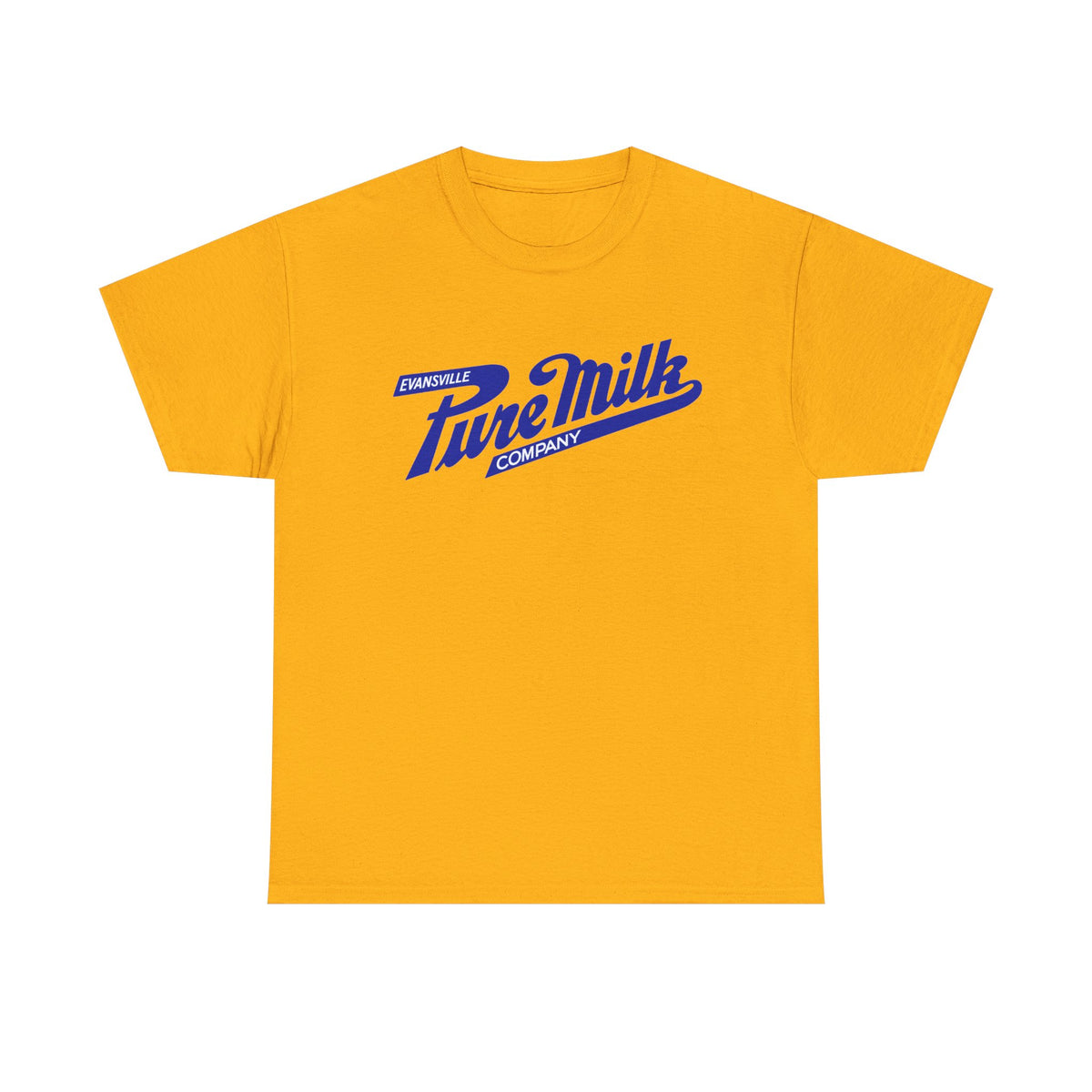 Retro Logo T-Shirt — Vintage Evansville Pure Milk Co. Tee