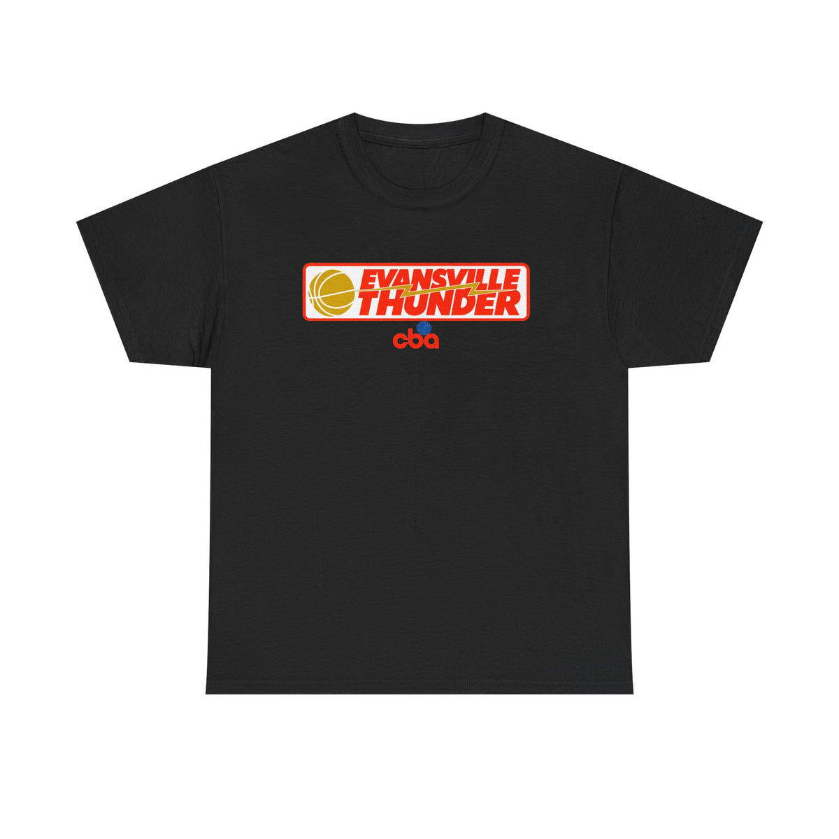 Evansville Thunder Basketball T-Shirt — Retro Logo Tee