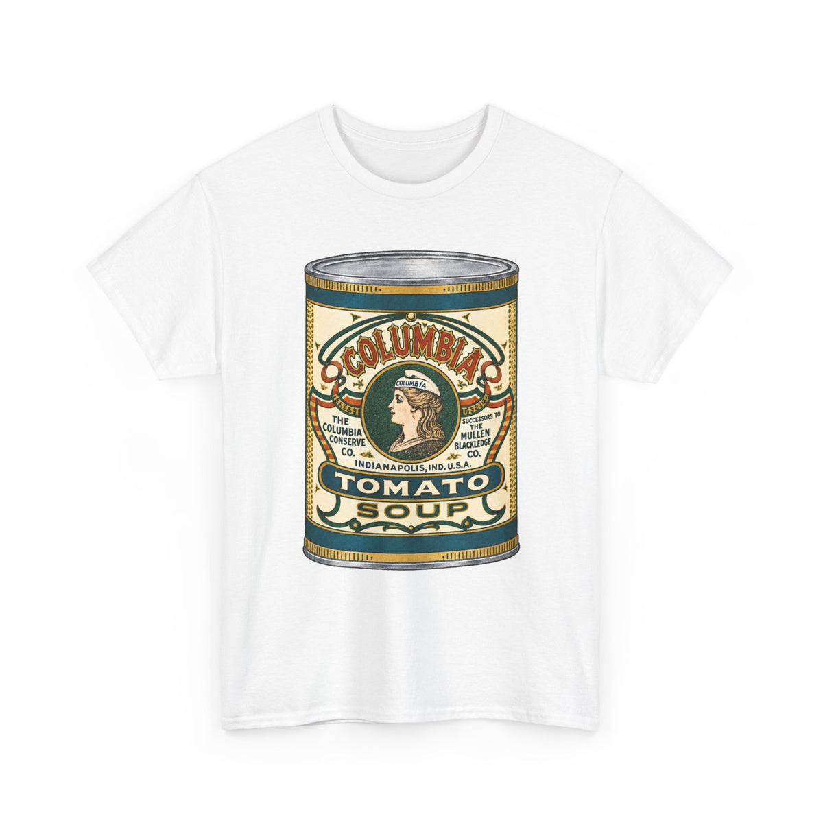 Columbia Tomato Soup Can T-Shirt…Indianapolis 1904 Ad