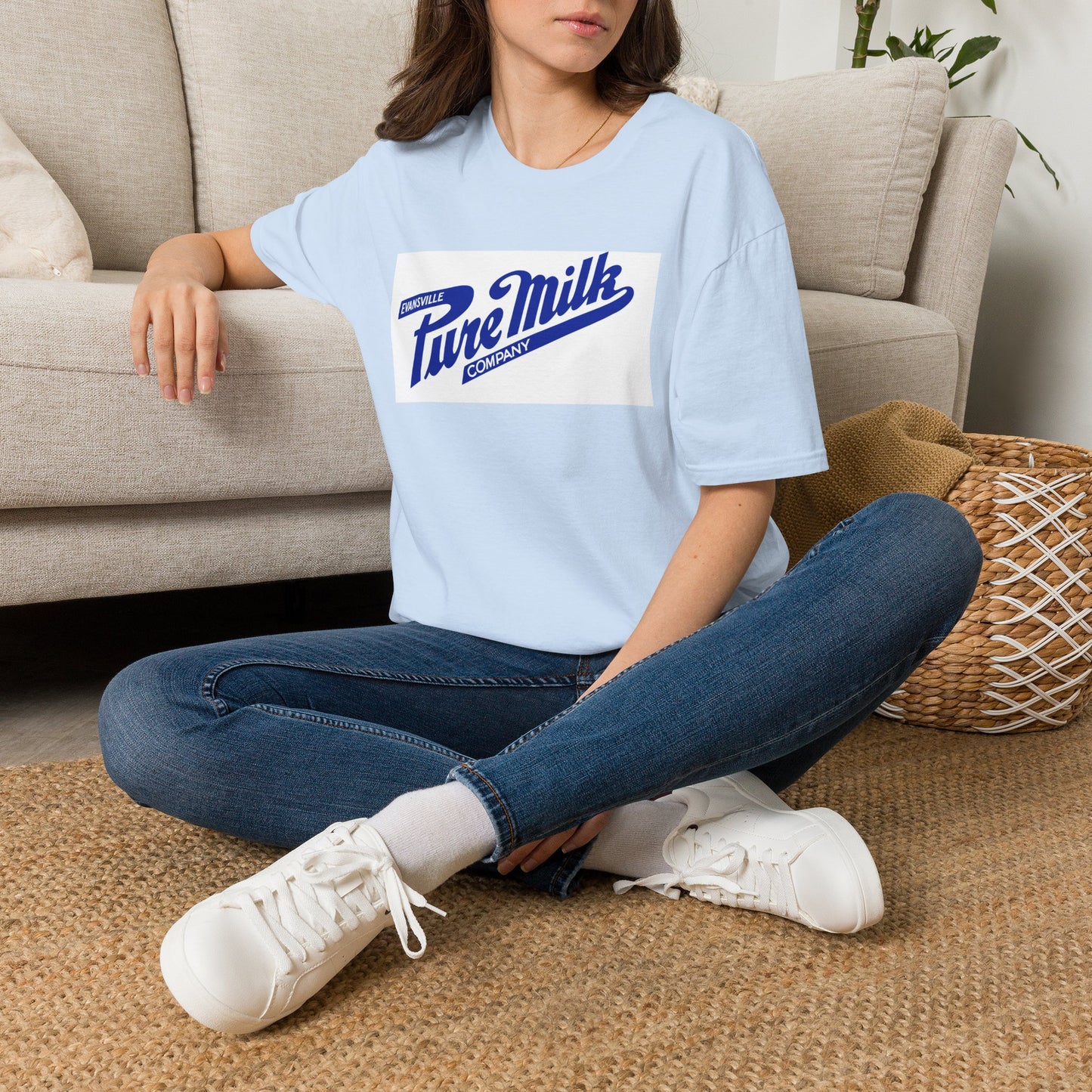 Pure Milk Company Retro Tee — Vintage Evansville Dairy Logo T-Shirt