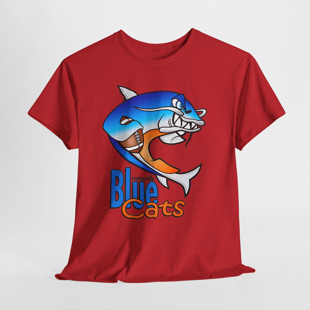 Evansville Blue Cats Shark Mascot T-Shirt