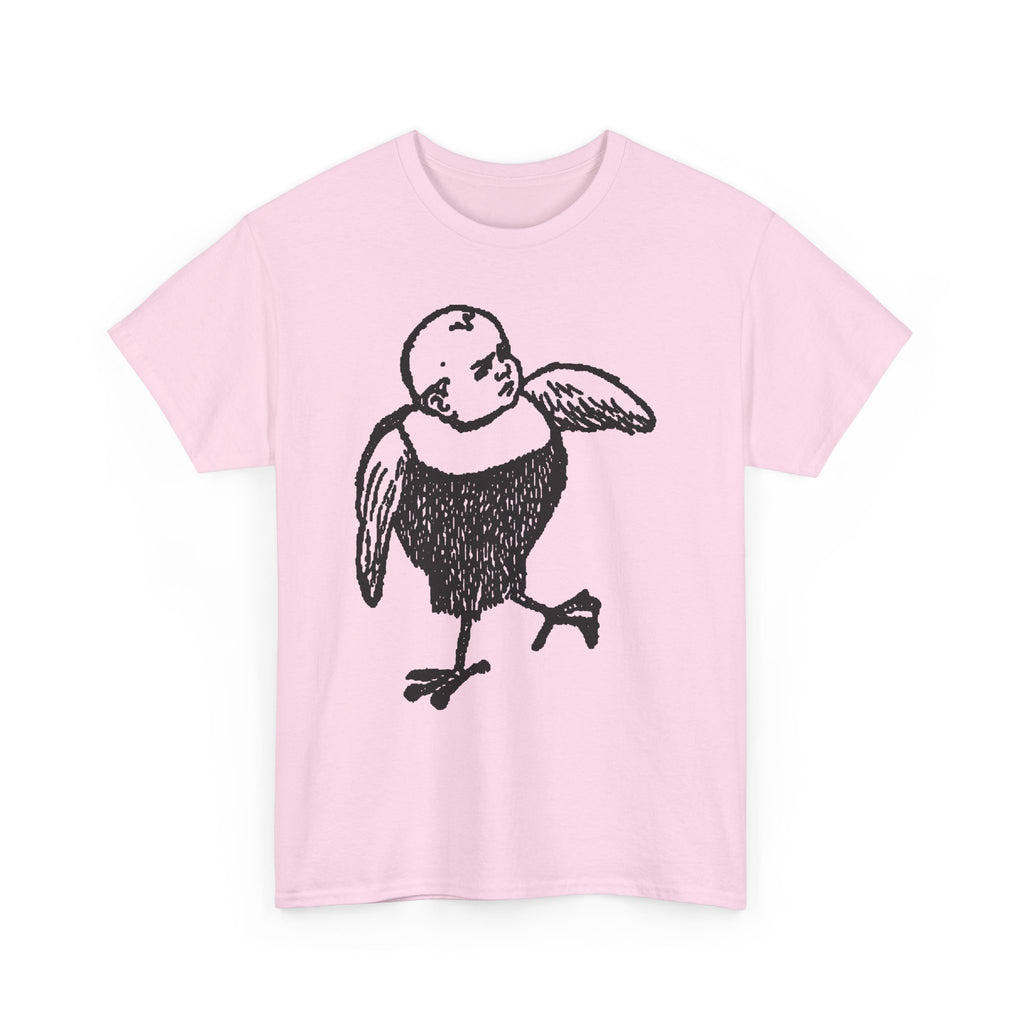 Bobby Hill Bird Monster Shirt 1900 Ad — Vintage Black Ink Bird Illustration Tee