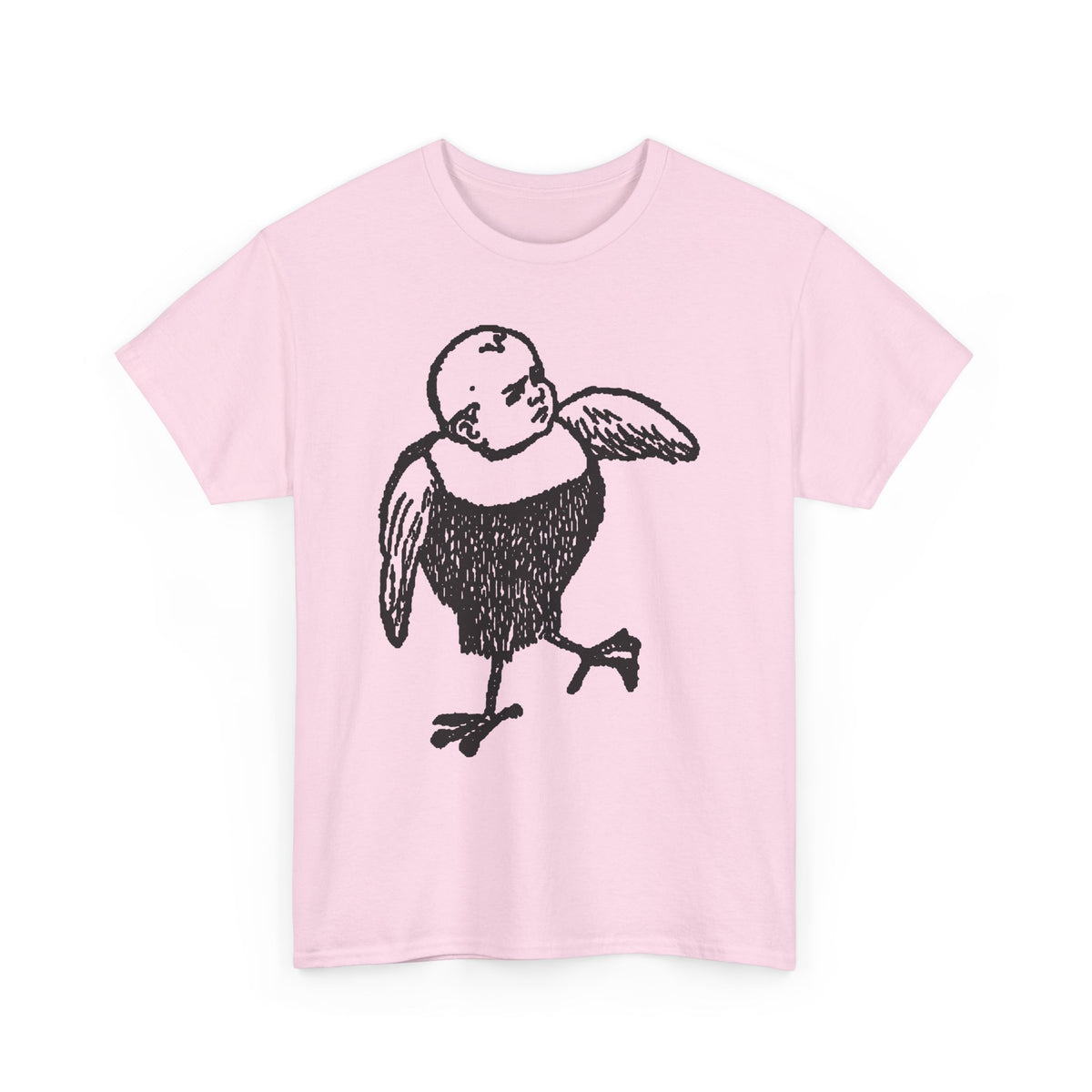 Bobby Hill Bird Monster Shirt 1900 Ad — Vintage Black Ink Bird Illustration Tee