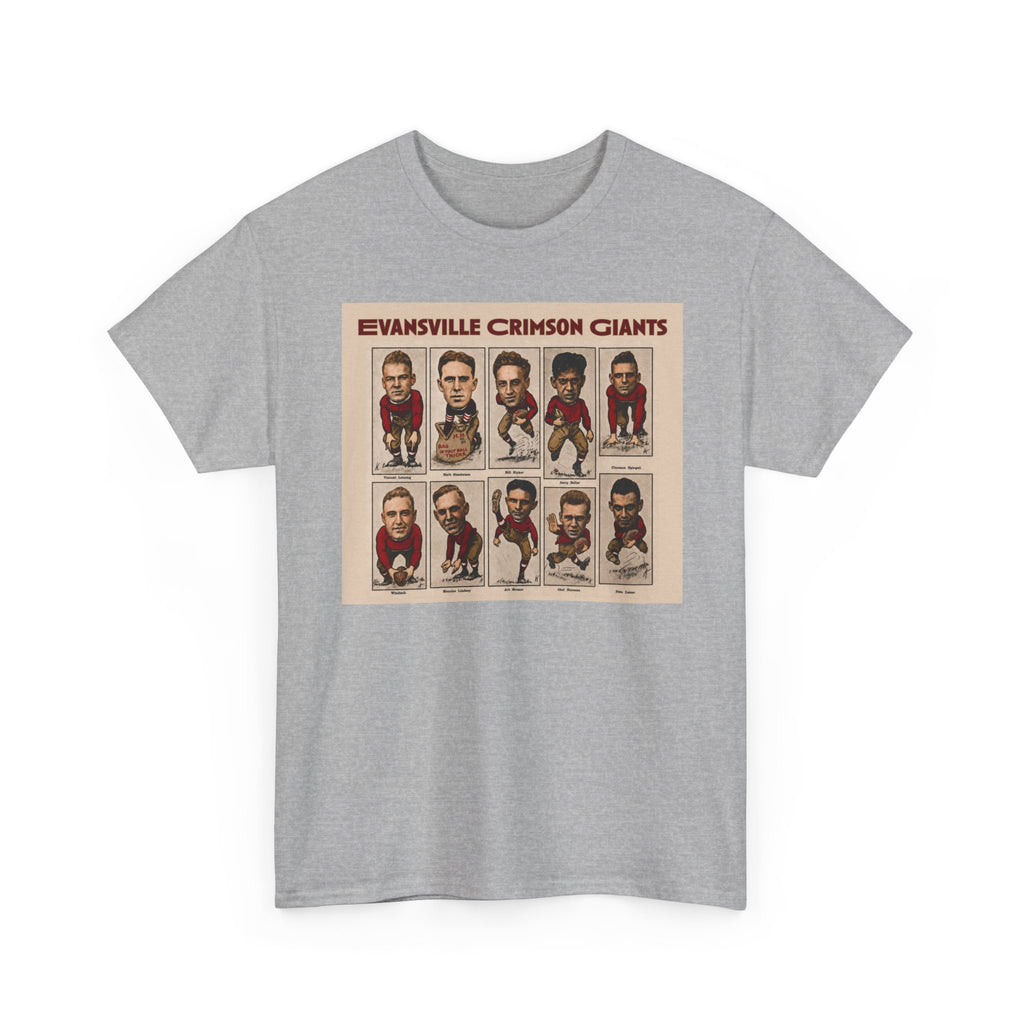 Evansville Crimson Giants Vintage Football Player Card Tee