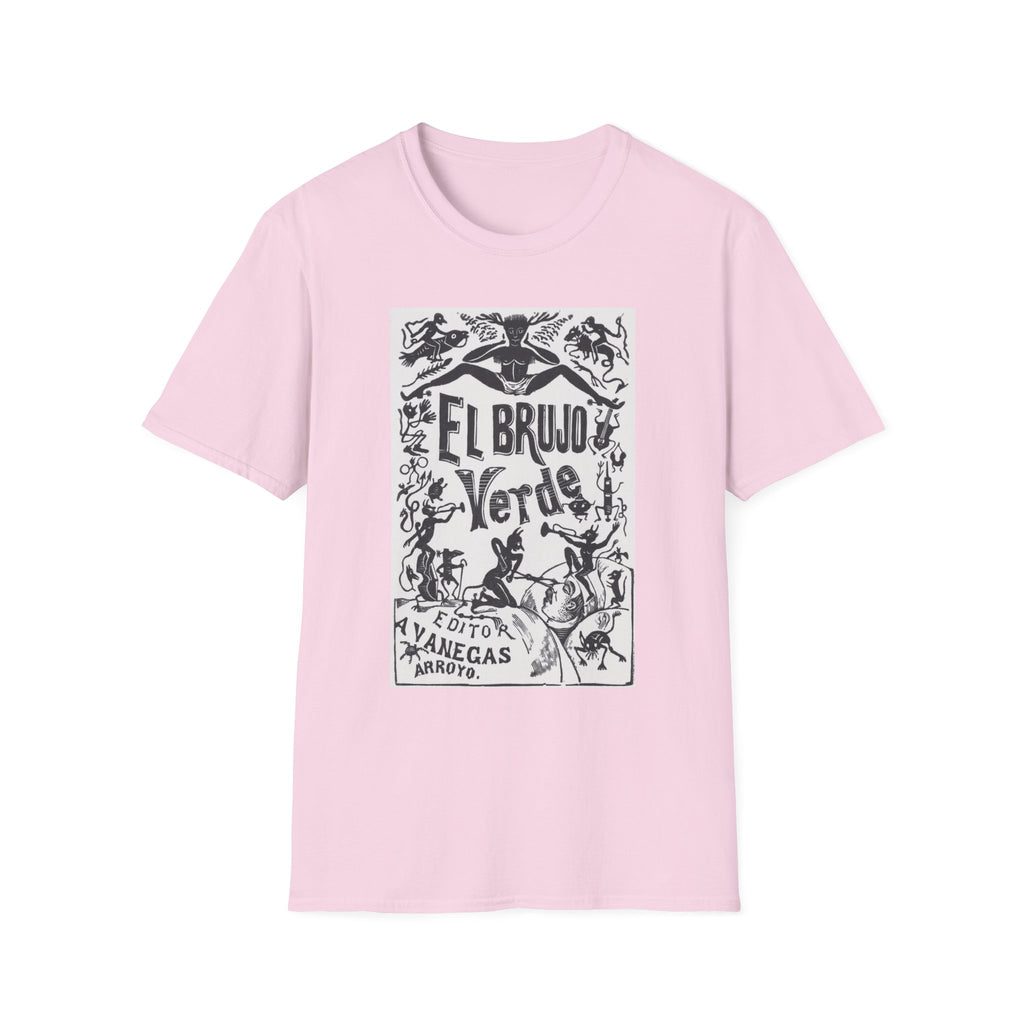 El Brujo Verde T-Shirt — Vintage Mexican Folk Art Design