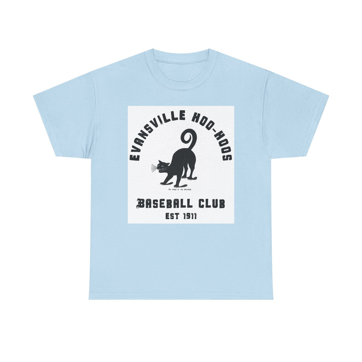 Evansville Hoo-Hoos 1911 Vintage Cat Baseball Tee