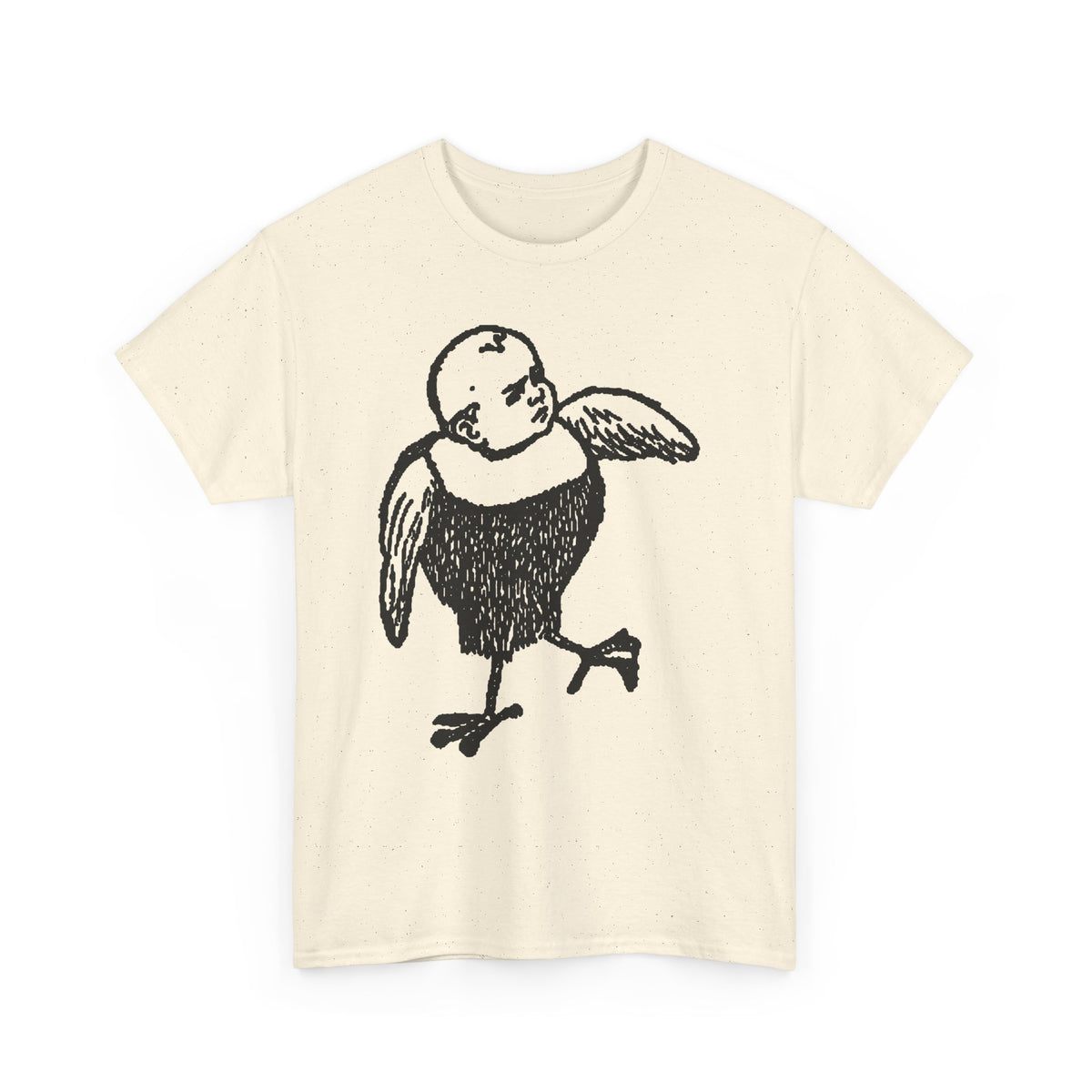 Bobby Hill Bird Monster Shirt 1900 Ad — Vintage Black Ink Bird Illustration Tee