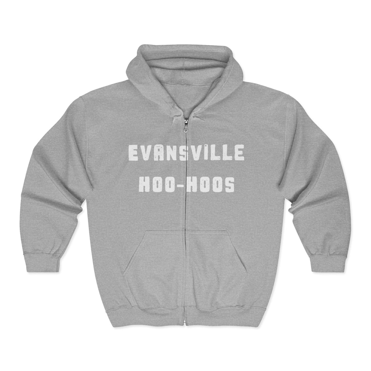 Evansville Hoo-Hoos 1911 Logo Full‑Zip Hoodie — Retro Baseball Club Logo
