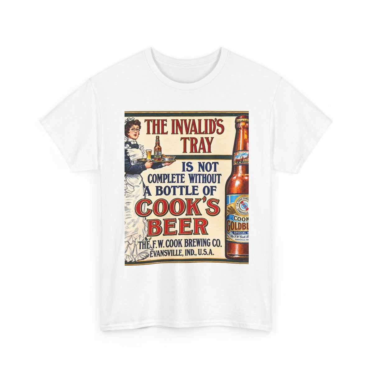 Vintage 'Cook’s Beer' Retro Ad Tee — 1903 Brewery Graphic T‑Shirt