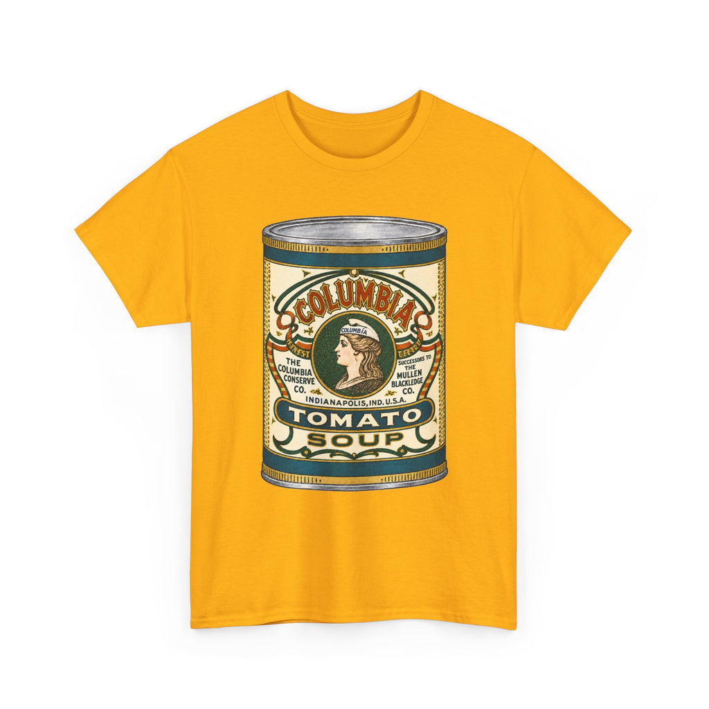 Columbia Tomato Soup Can T-Shirt…Indianapolis 1904 Ad