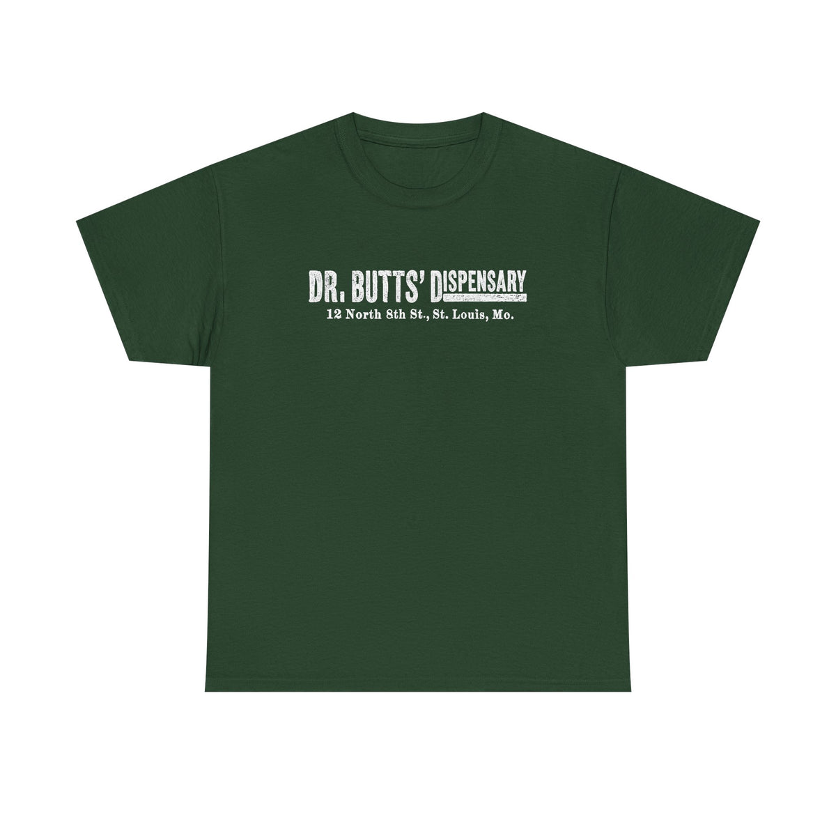 Dr. Butts' Dispensary St. Louis 1881 Tee – Vintage Apothecary Logo Shirt