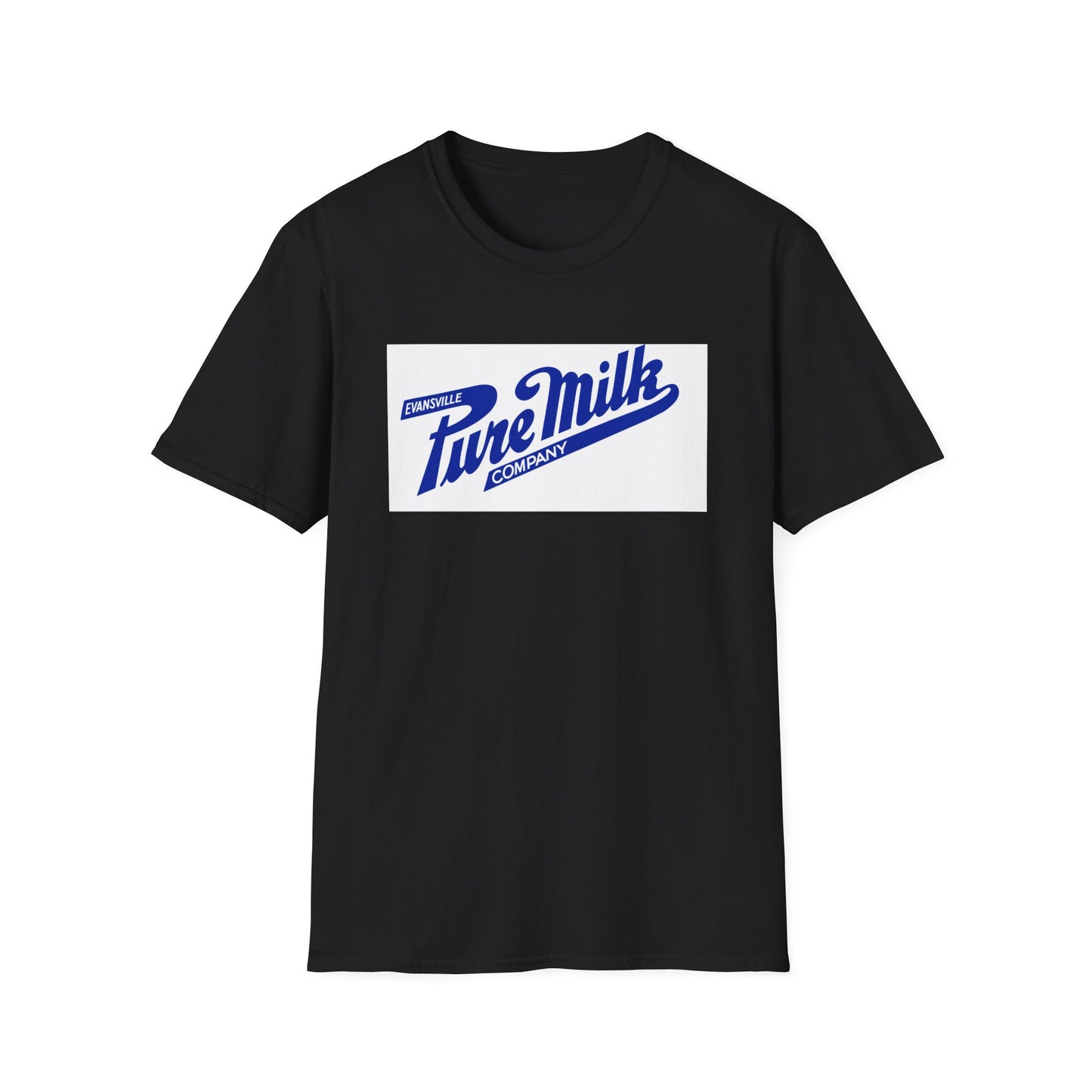 Copy of Pure Milk Company Retro Tee — Vintage Evansville Dairy Logo T-Shirt