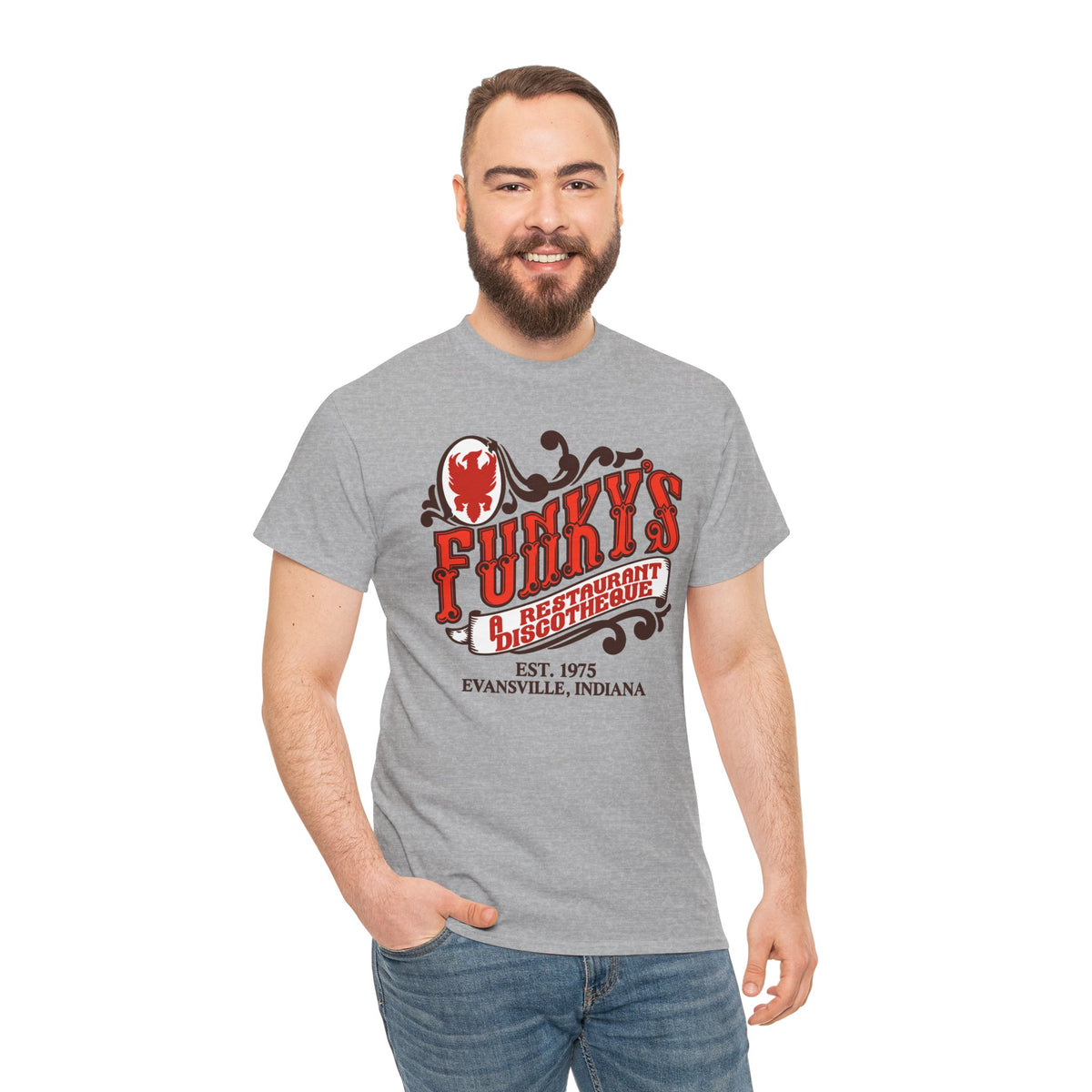 Funky’s Evansville, IN Restaurant & Discotheque Tee — Vintage Evansville, Indiana Graphic T‑Shirt