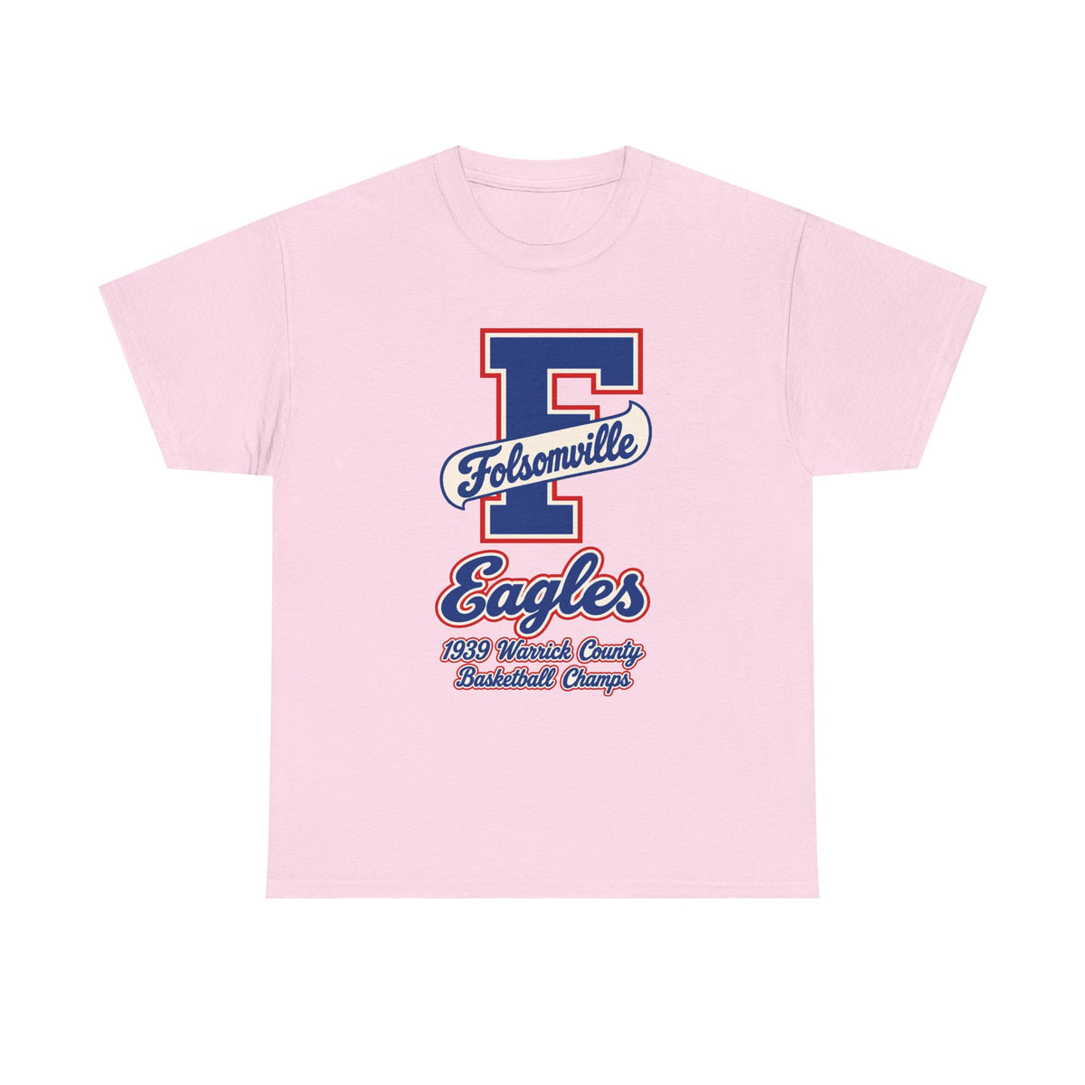 Folsomville High School Eagles Basketball Team Logo T-Shirt