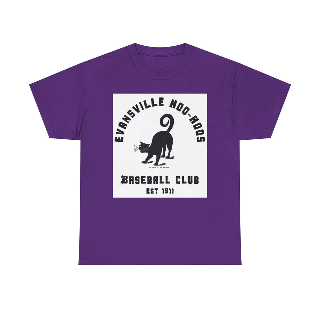 Evansville Hoo-Hoos 1911 Vintage Cat Baseball Tee