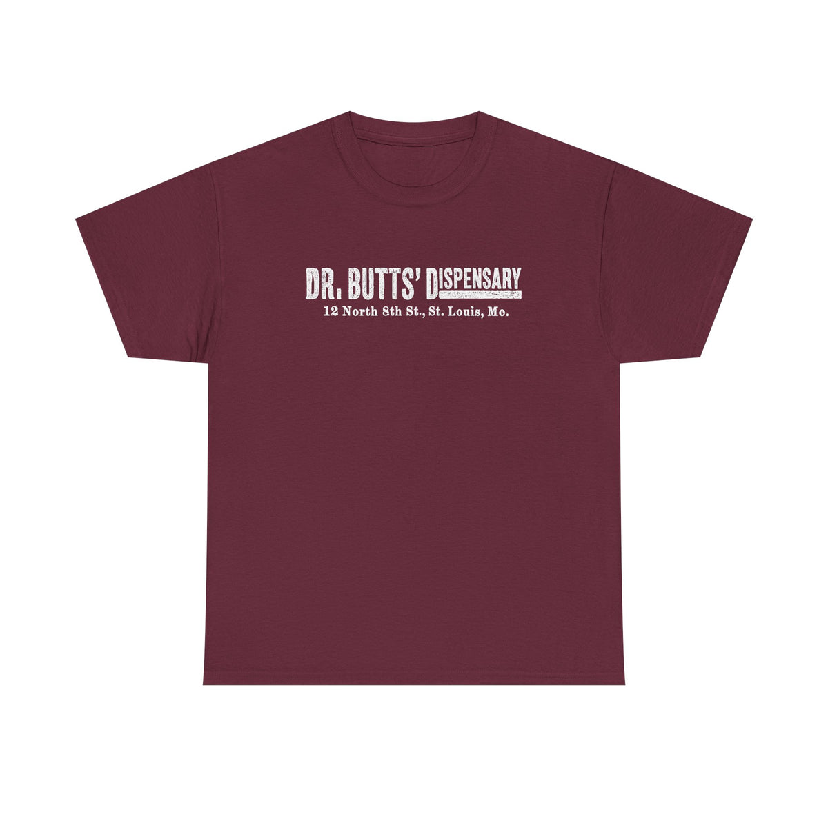Dr. Butts' Dispensary St. Louis 1881 Tee – Vintage Apothecary Logo Shirt