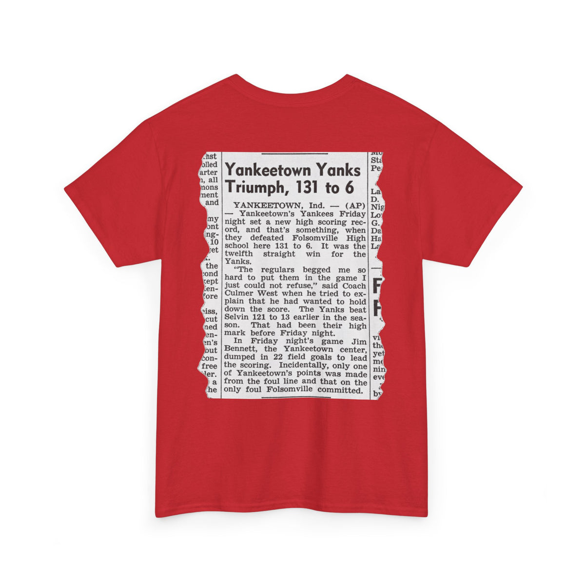 Yankeetown Yanks High School Basketball T-Shirt