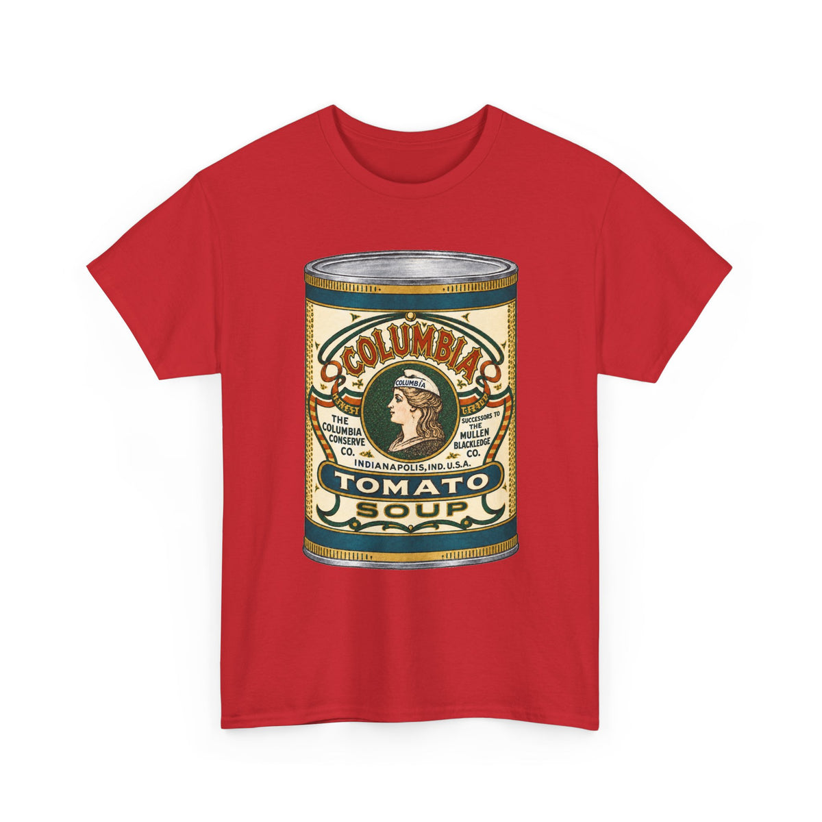 Columbia Tomato Soup Can T-Shirt…Indianapolis 1904 Ad