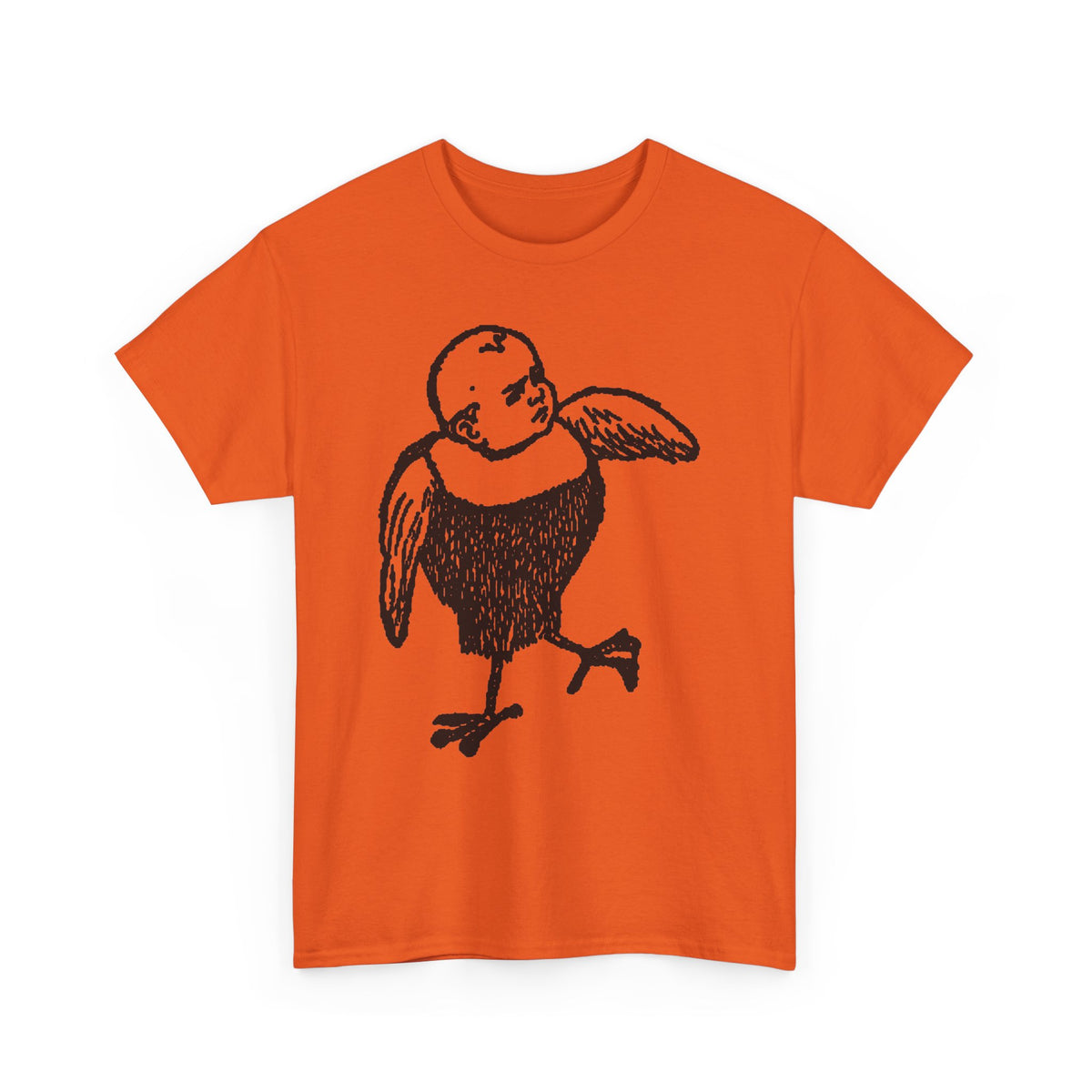 Bobby Hill Bird Monster Shirt 1900 Ad — Vintage Black Ink Bird Illustration Tee