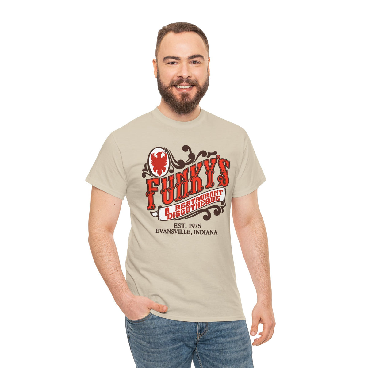Funky’s Evansville, IN Restaurant & Discotheque Tee — Vintage Evansville, Indiana Graphic T‑Shirt