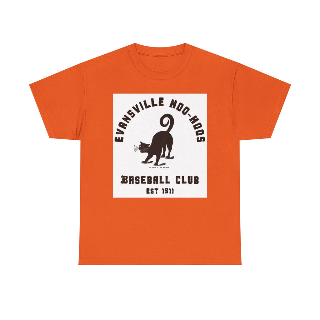 Evansville Hoo-Hoos 1911 Vintage Cat Baseball Tee