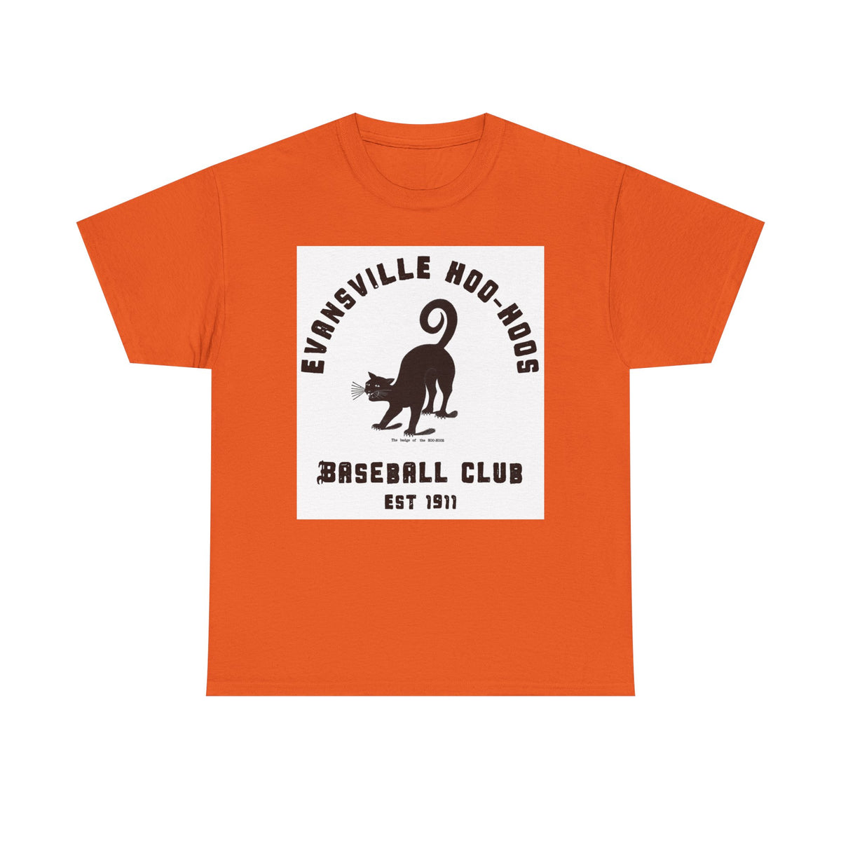 Evansville Hoo-Hoos 1911 Vintage Cat Baseball Tee