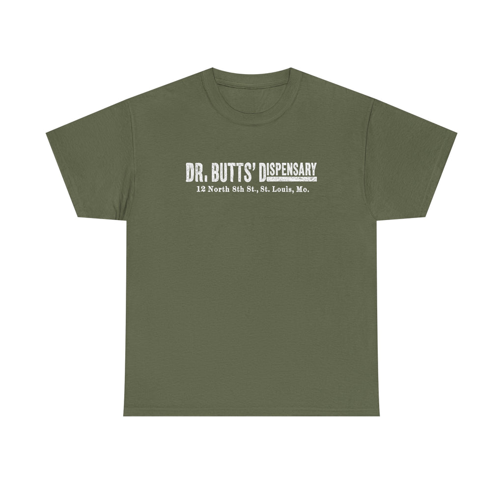 Dr. Butts' Dispensary St. Louis 1881 Tee – Vintage Apothecary Logo Shirt
