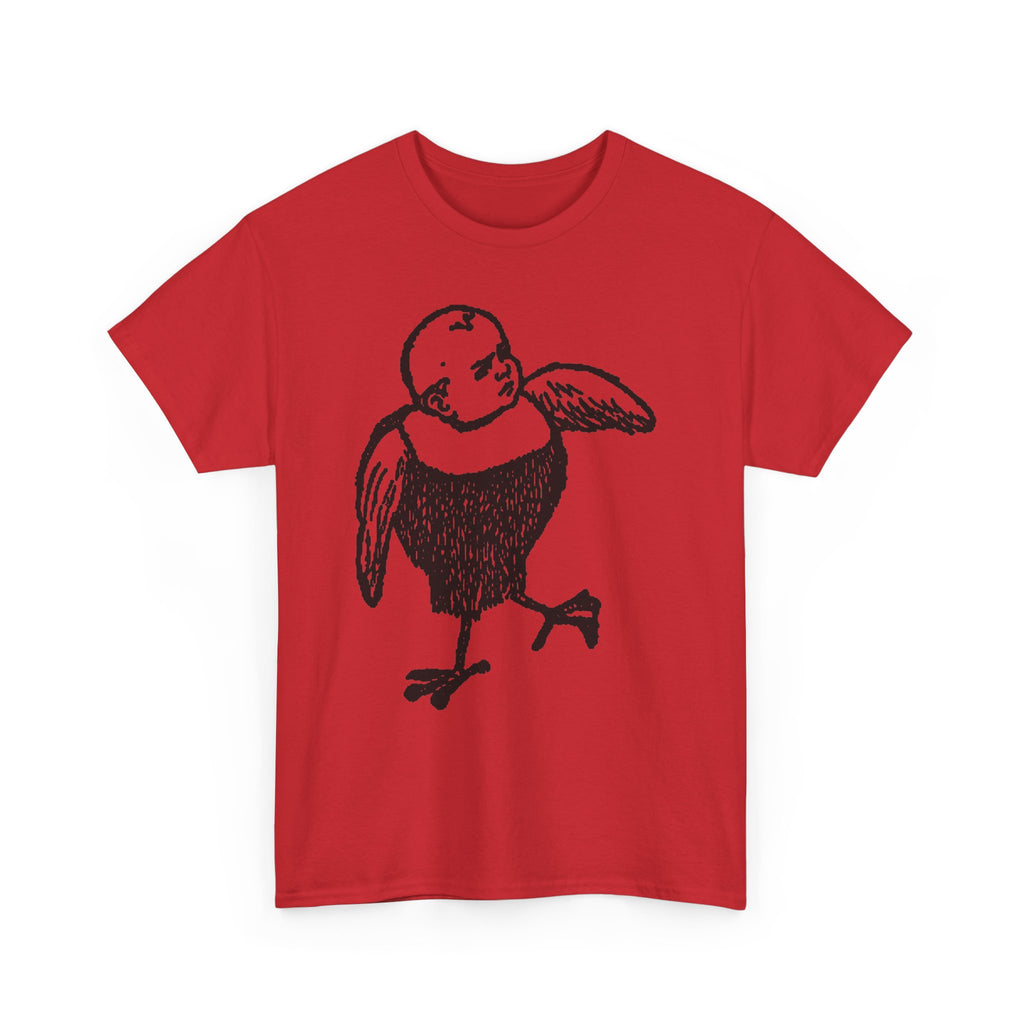 Bobby Hill Bird Monster Shirt 1900 Ad — Vintage Black Ink Bird Illustration Tee